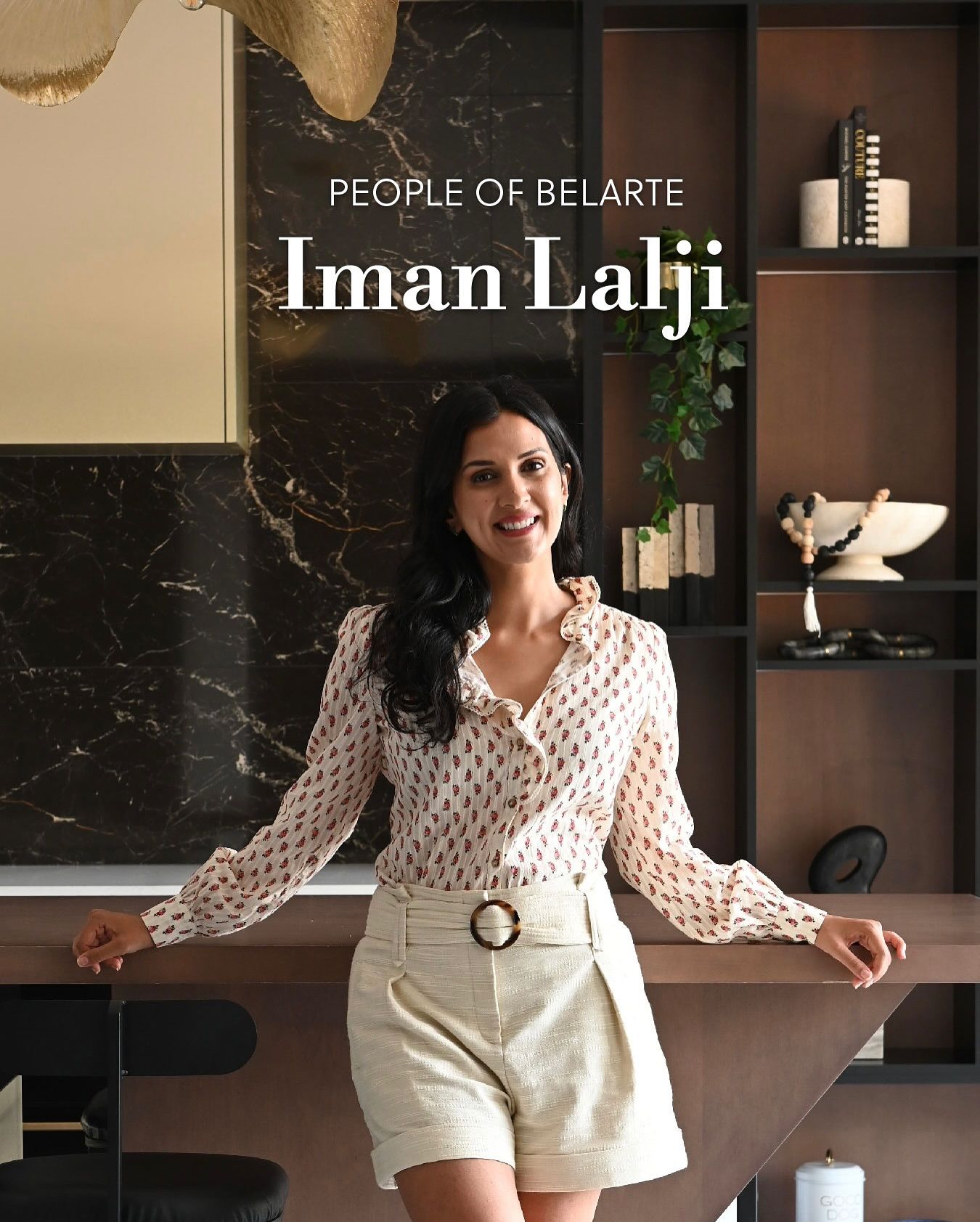 Belarte Studio Instagram post featuring Designed by Iman